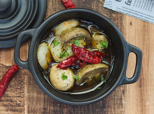 ジャガイモのアヒージョ